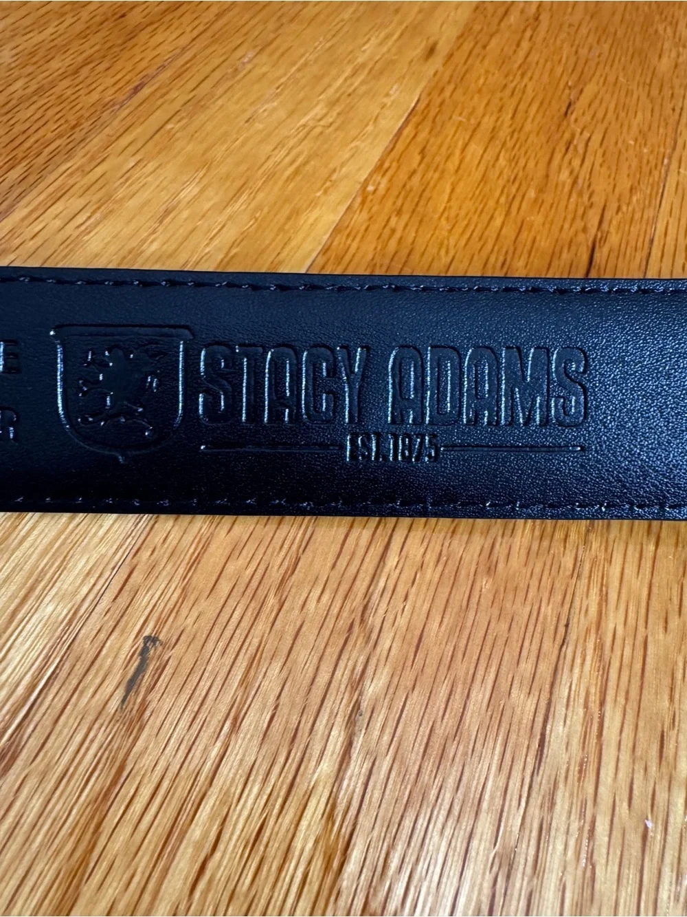 NWT Stacy Adams Men’s Black Leather Dress Belt Size 36 SA504-001